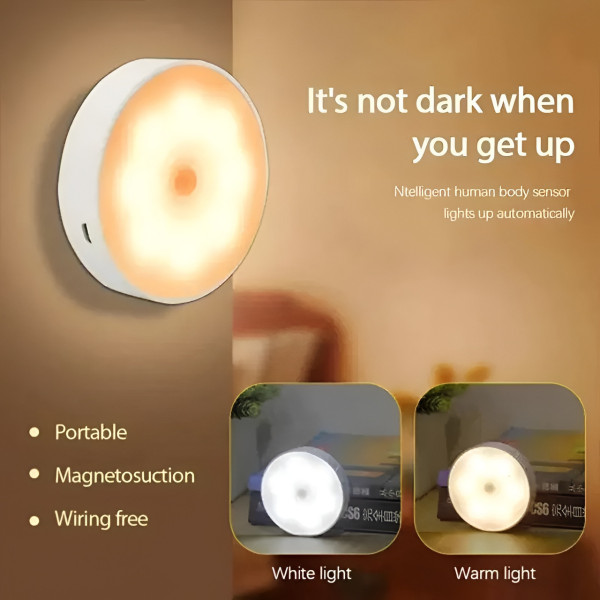 LED светильник YC03 набор 3 шт с датчиком движения аккумуляторный магнитный ночник для коридора