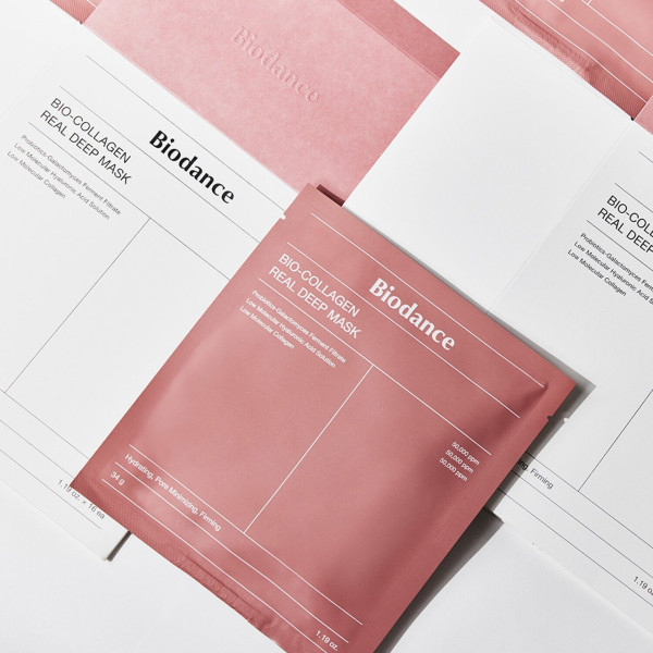 Маска для лица Biodance Bio-Collagen Real Deep Mask 4 шт гидрогелевая с коллагеном