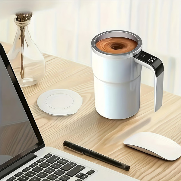 Кружка мешалка JB-01 Self Stirring Mug 380 мл с LCD дисплеем и подогревом