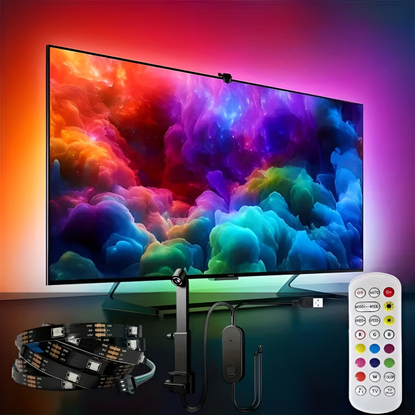 Смарт подсветка TV RGBIC 4.2 м светодиодная лента для телевизора синхронизация