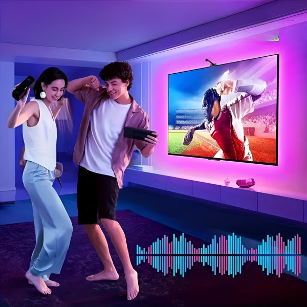 Смарт подсветка TV RGBIC 4.2 м светодиодная лента для телевизора синхронизация