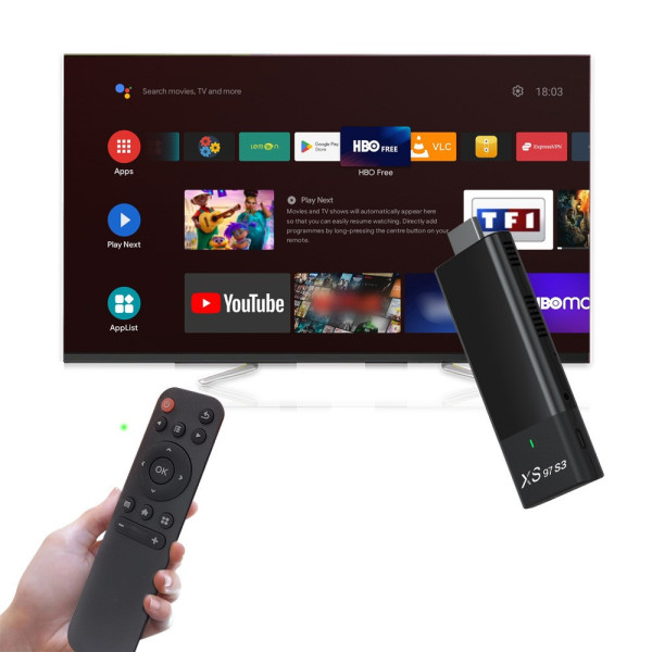 ТВ приставка R3 Android 14 Android TV Stick 4K Ultra WiFi 6 устройство для ТВ