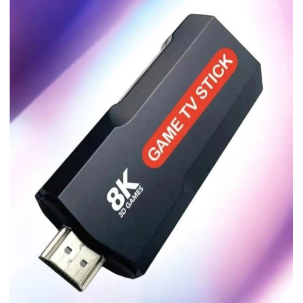 Игровая консоль X9 8K 64GB Android TV Game Stick 30000 игр с двумя контроллерами