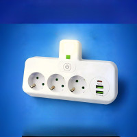 Удлинитель AND 5378 3 розетки USB сетевой фильтр питания для приборов