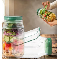 Салатник AND1662 Salad Pad 300 мл портативный контейнер с отделением для соуса
