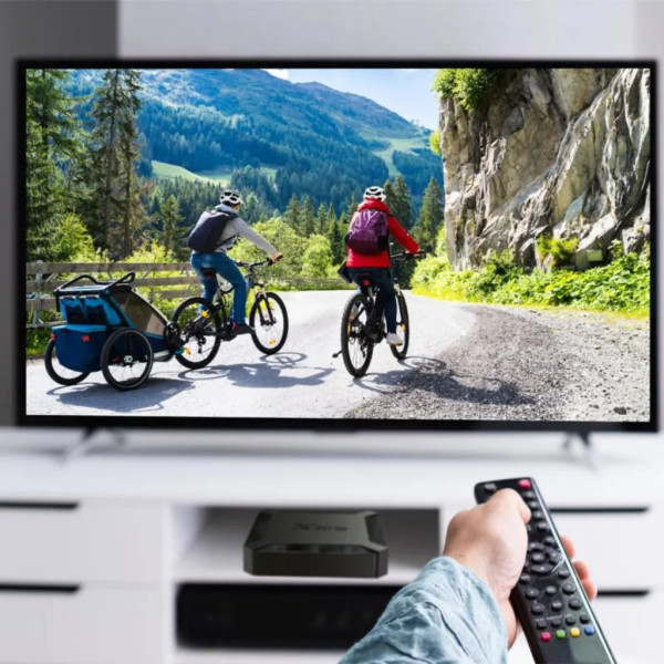 ТВ приставка X96 Max Android TV Box 4K Ultra HD Wi-Fi устройство для телевизора