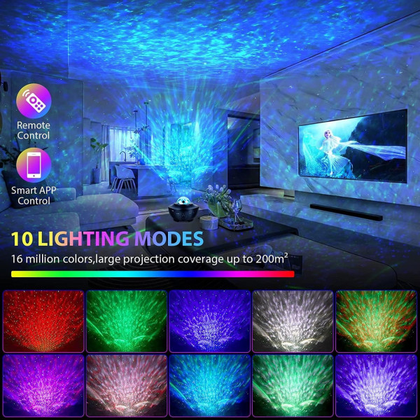 Проектор звездного неба AND 991 ночник LED с эффектом космоса и океана