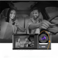 Автомобильный видеорегистратор AND Z37 3 камеры Full HD 1080p запись салона и заднего вида