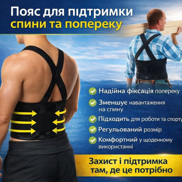 Пояс для спины Belt XL-1619 корректор осанки ортопедический бандаж