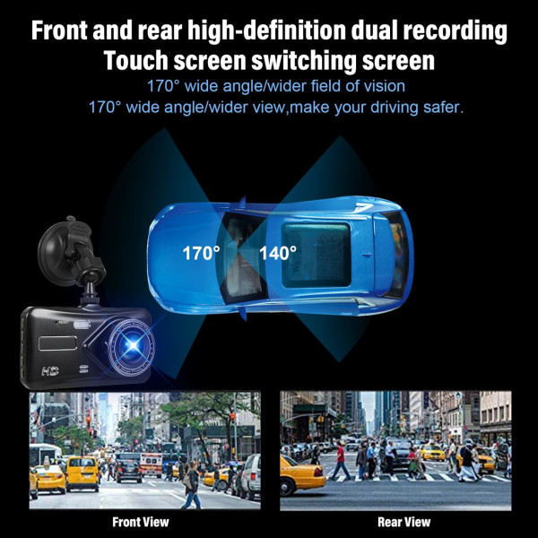 Регистратор автомобильный BT-100 2 камеры Full HD 1080p парковочный режим