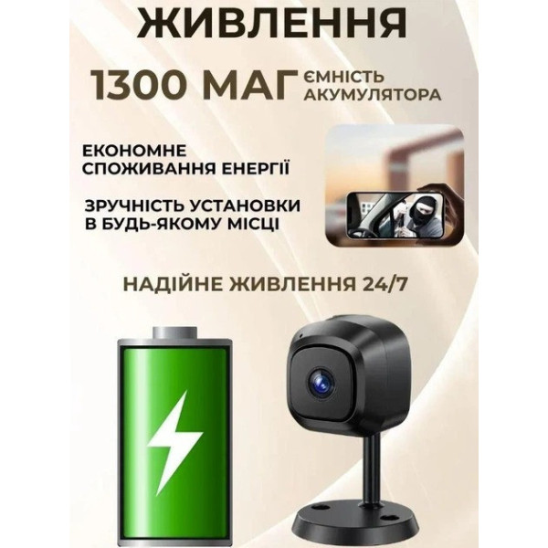 Камера видеонаблюдения AND 672 AM100 мини Wi-Fi IP 5 Мп