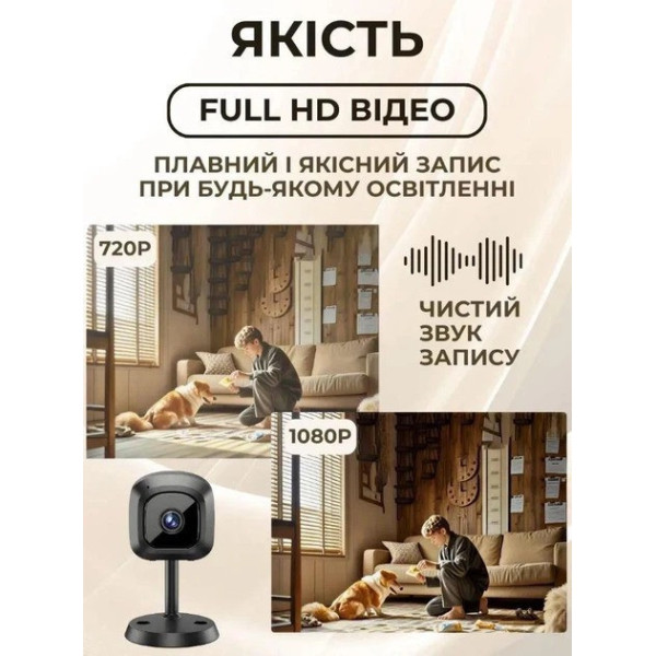 Камера видеонаблюдения AND 672 AM100 мини Wi-Fi IP 5 Мп