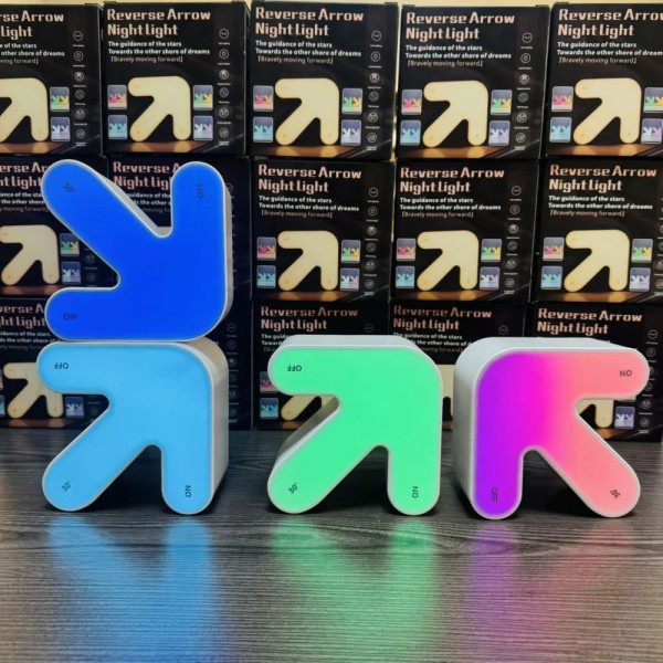 Светильник ночник AND 1491 RGB стрелка для комнаты настольный