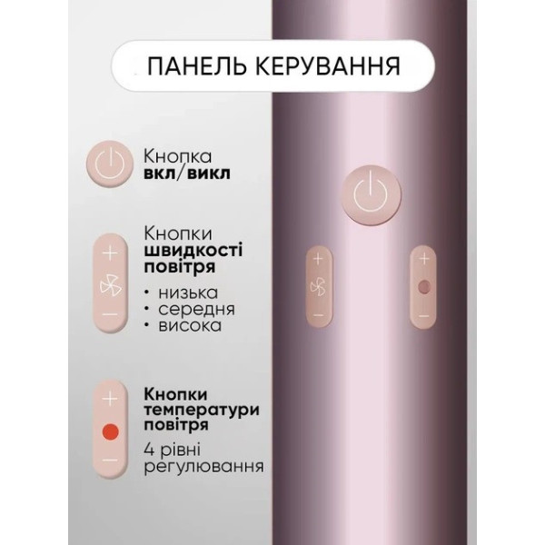 Фен Beheart X11 PRO для волос 6 насадок стайлер сушки и укладки