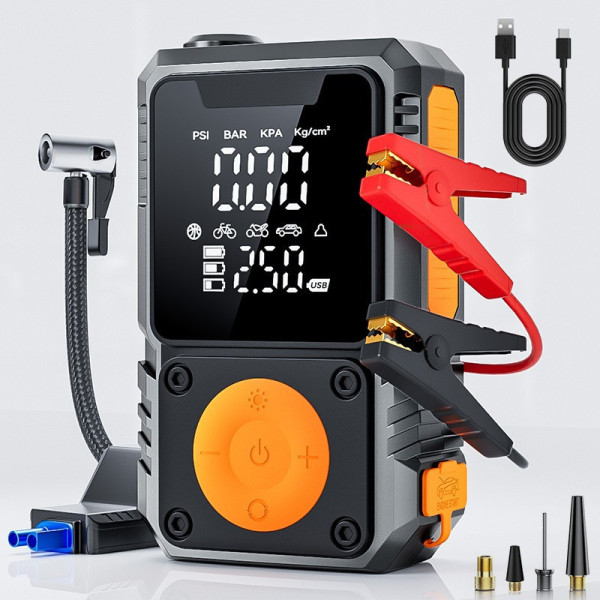 Насос для шин De-FX391 автомобильный компрессор 5000 mAh беспроводной