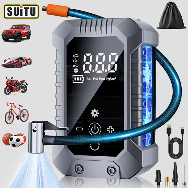 Насос для шин ST-5545 автомобильный компрессор 15000 mAh стартер