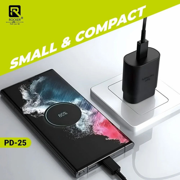 Адаптер питания USB-C 25W PD 9173 сетевой блок быстрой зарядки