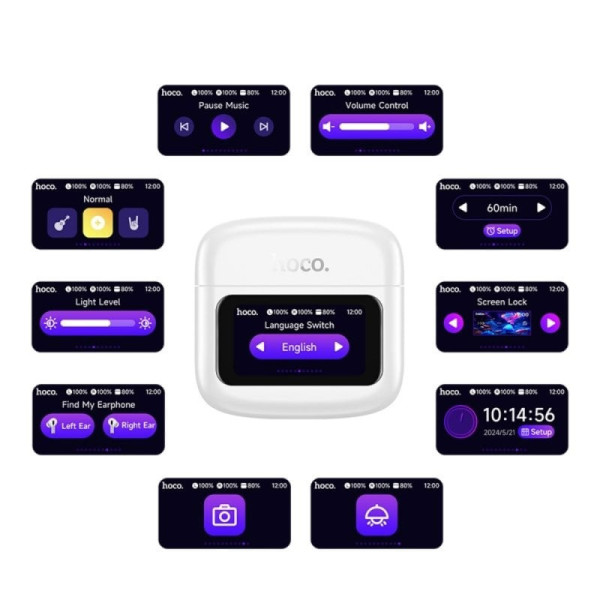 Наушники HOCO EQ14 TWS Bluetooth беспроводные с сенсорным дисплеем