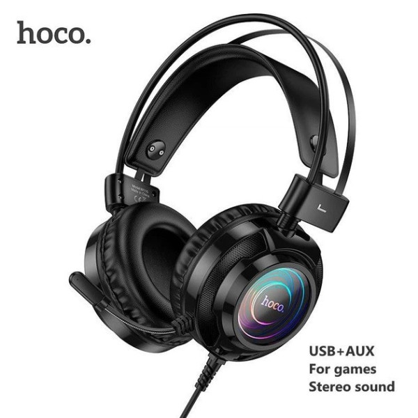 Наушники проводные Hoco W110 накладные стерео USB и 3.5 мм