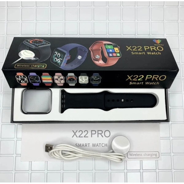 Часы умные X22 Pro фитнес трекер с измерением пульса давления SpO2