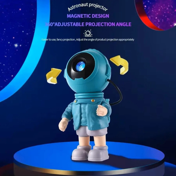 Ночник проектор Astronaut Infinity Star LED лампа космос с эффектом