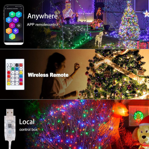 Лента светодиодная 5 м RGB Bluetooth гирлянда USB Dreamcolor
