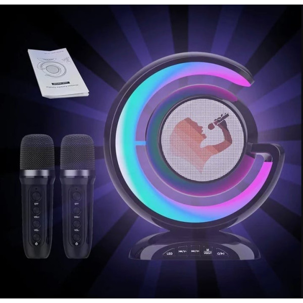 Ночник YS-110 с колонкой Bluetooth LED RGB лампа караоке