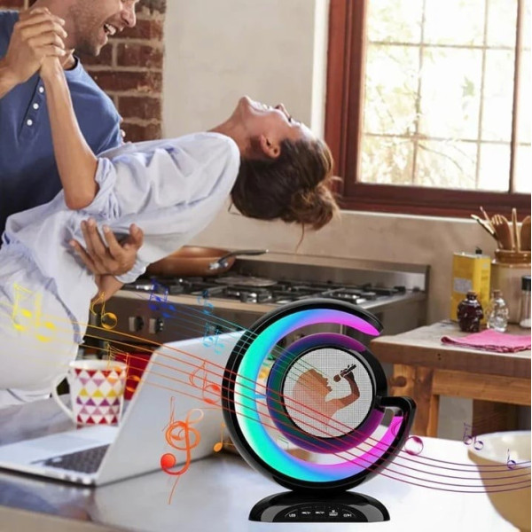 Ночник YS-110 с колонкой Bluetooth LED RGB лампа караоке