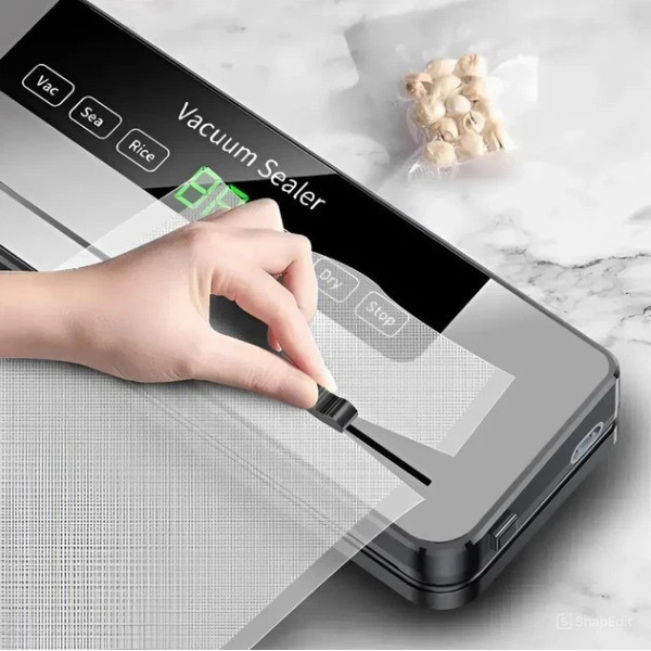 Вакууматор для продуктов бытовой упаковщик с LED экраном для хранения еды