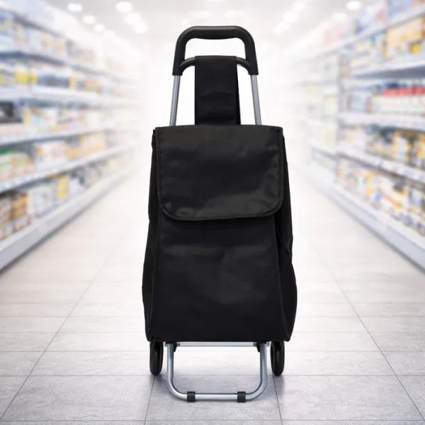 Тележка для продуктов с сумкой 32 л складная на колесах для перевозки
