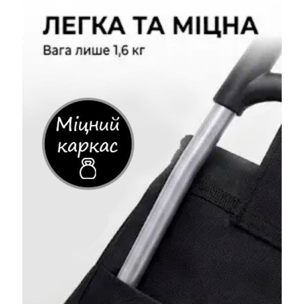 Тележка для продуктов с сумкой 32 л складная на колесах для перевозки