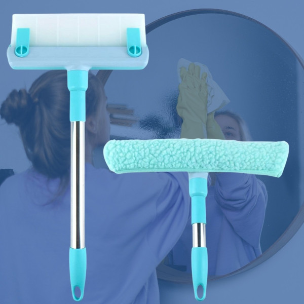 Швабра для окон Multpurpose Squeegee с насадкой микрофибра для мытья