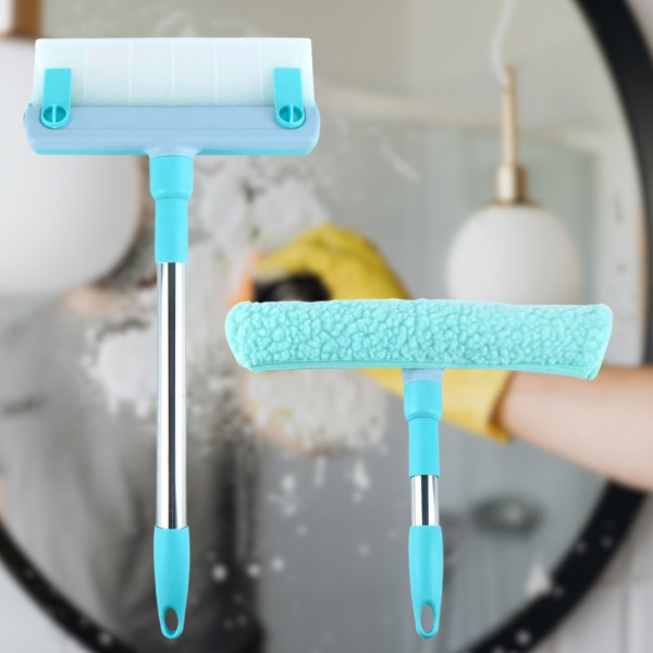 Швабра для окон Multpurpose Squeegee с насадкой микрофибра для мытья