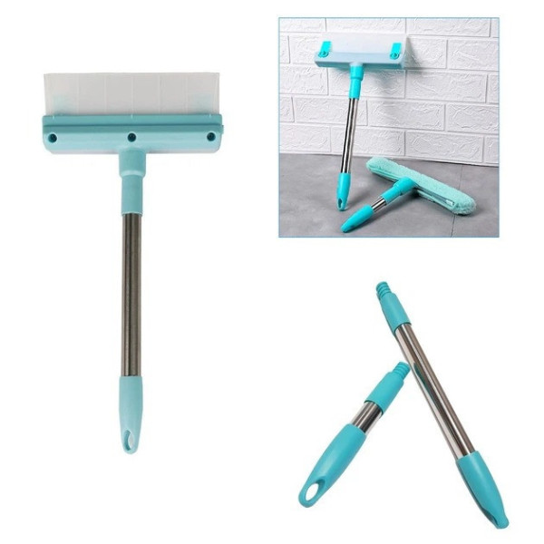 Швабра для окон Multpurpose Squeegee с насадкой микрофибра для мытья