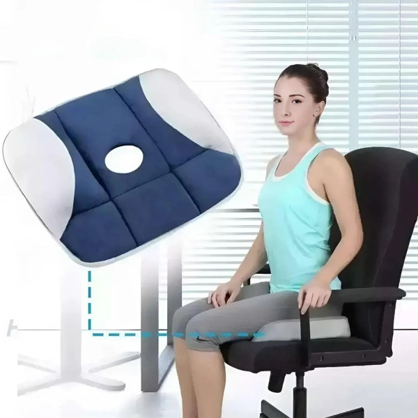 Подушка для сидения Pure Posture ортопедическая для офиса и автомобиля