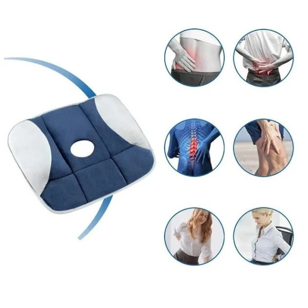 Подушка для сидения Pure Posture ортопедическая для офиса и автомобиля