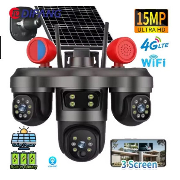 Камера IP VN 404 4G поворотная с сигнализацией и солнечной батареей