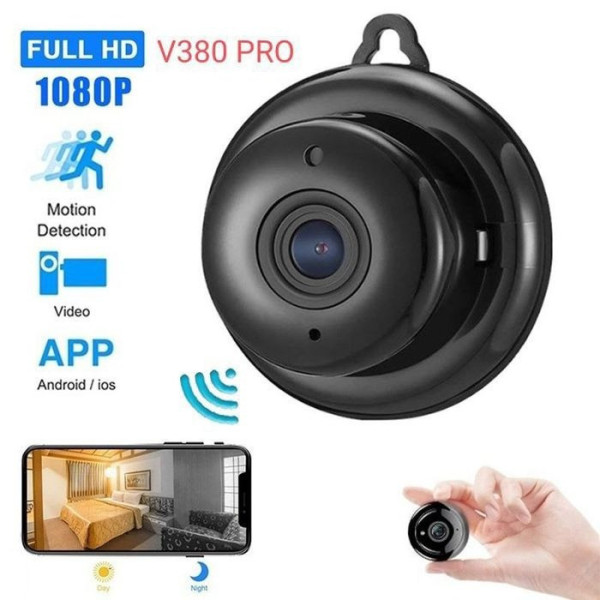 Камера видеонаблюдения V380 WiFi IP 1080p мини камера с функцией видеоняни
