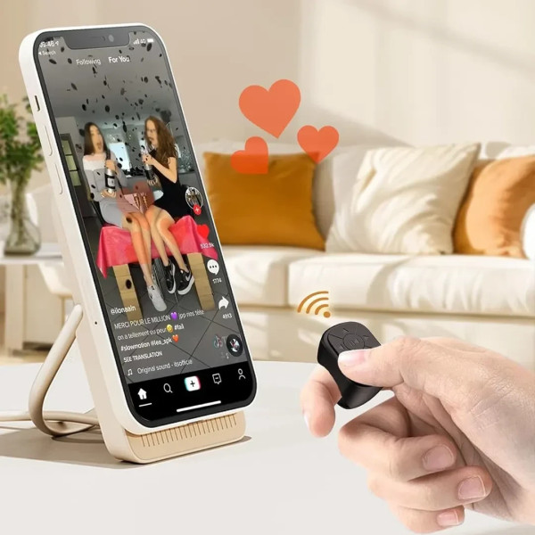Пульт кольцо Bluetooth для телефона управление камерой и страницами