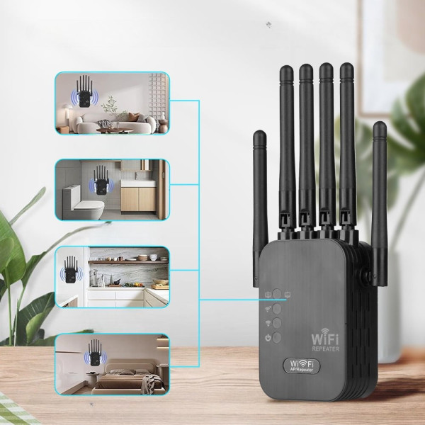 Репитер Wi-Fi усилитель сигнала для дома квартиры точка доступа интернет