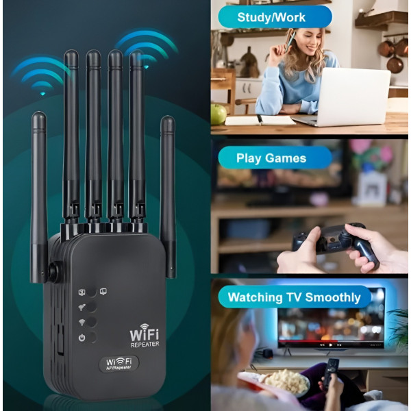 Репитер Wi-Fi усилитель сигнала для дома квартиры точка доступа интернет