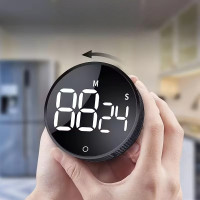 Таймер кухонный цифровой LED магнитный с секундомером и обратным отсчетом