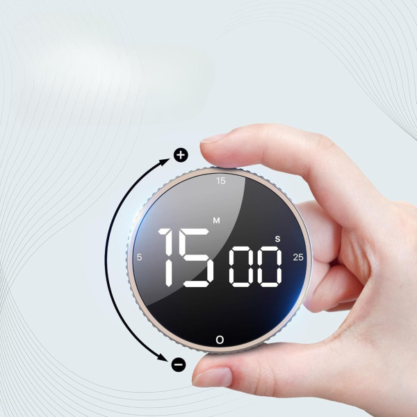 Таймер кухонный цифровой LED магнитный с секундомером и обратным отсчетом