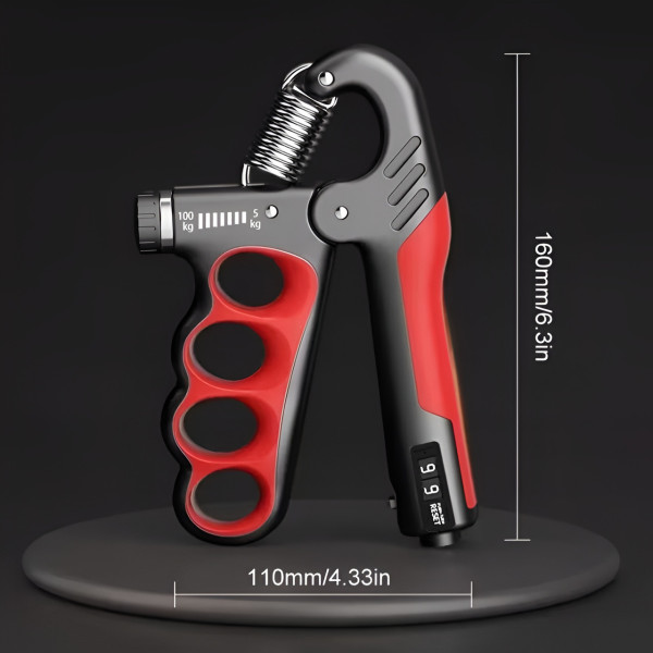Эспандер для рук Grip Strengthener тренажер с регулировкой нагрузки и счетчиком