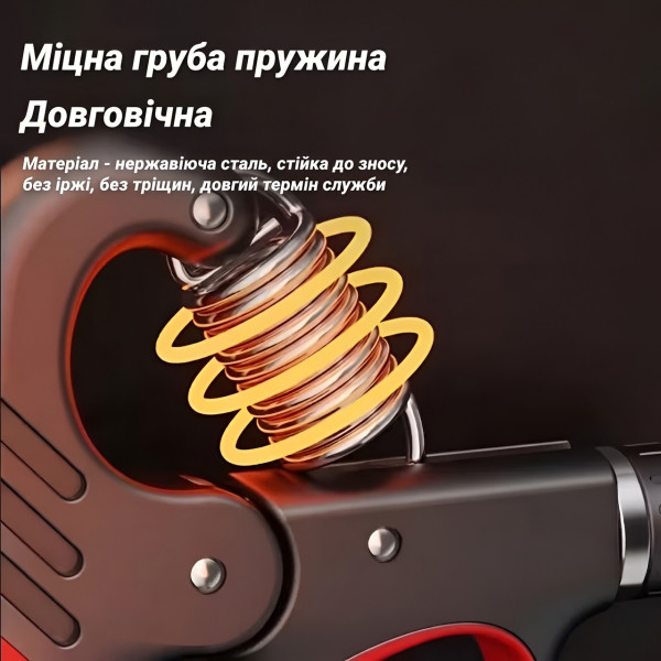 Эспандер для рук Grip Strengthener тренажер с регулировкой нагрузки и счетчиком