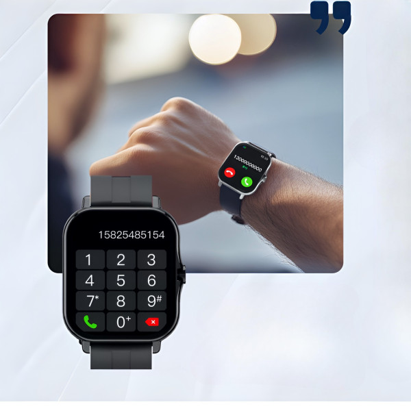 Часы умные QX15 Y13 фитнес трекер с Bluetooth звонками пульсометром экран 1.85