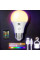 Лампочка E27 A65 аккумуляторная LED RGB с пультом и USB зарядкой