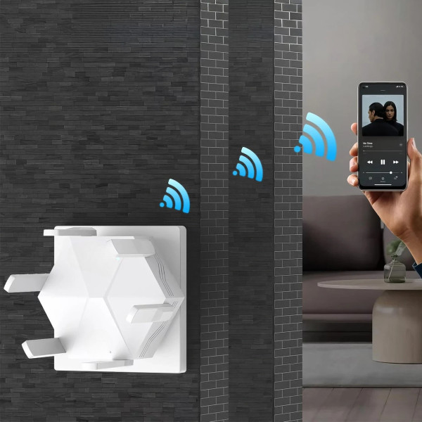 Репитер WR56T усилитель Wi-Fi сигнала с 6 антеннами до 300 Мбит белый