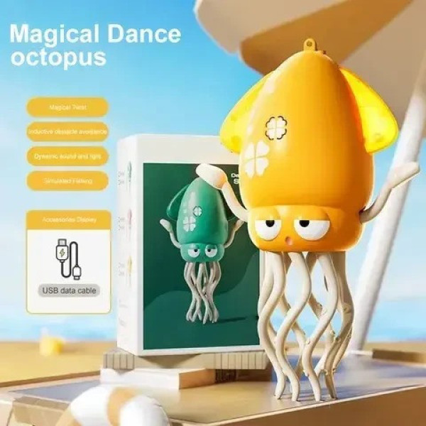 Танцующий кальмар AND 5493 игрушка музыкальная с подсветкой
