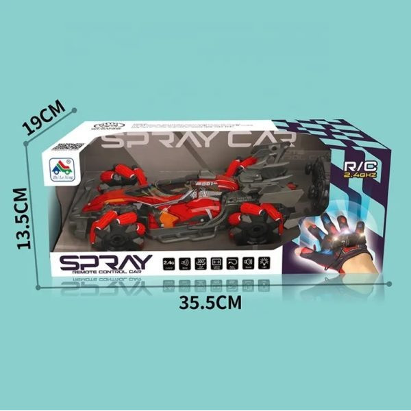 Машинка RC AND 21016 перевертыш с паром подсветкой и вращением 360